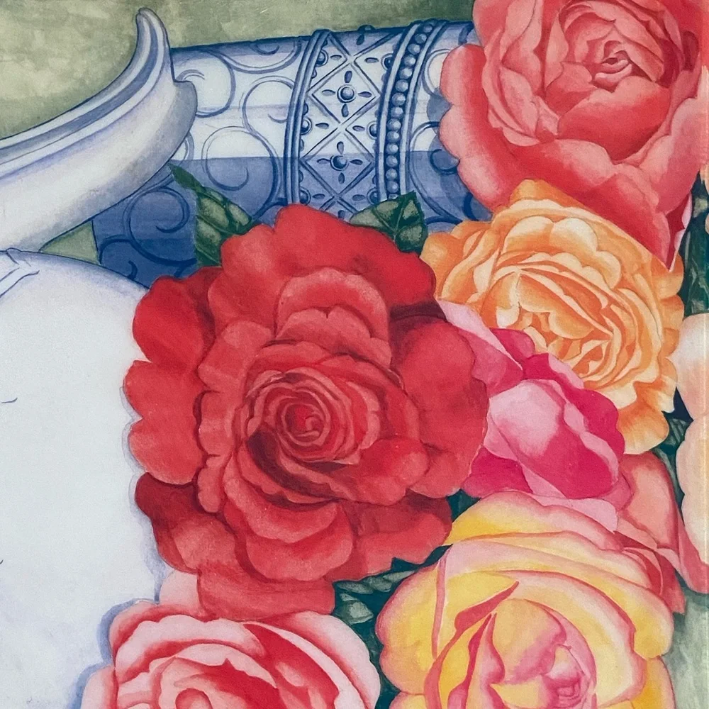 Vintage Floral Teapot Tray